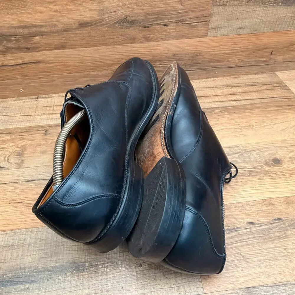 Allen Edmonds Burton Mens size 10.5 Black Derby oxfords shoes